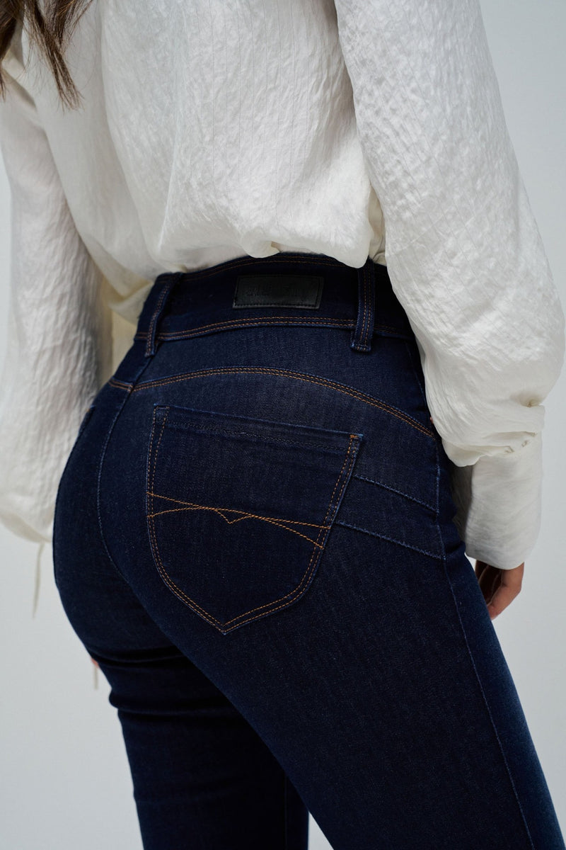 Push In Slim Jean - Blue