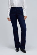 Secret Bootcut with Rhinestone Detail - Blue