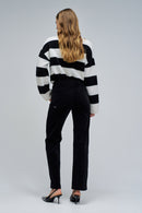 Straight Corduroy Jeans - Black