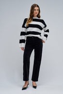 Straight Corduroy Jeans - Black