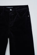 Straight Corduroy Jeans - Black