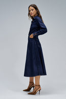 Fit & Flare Dress - Blue