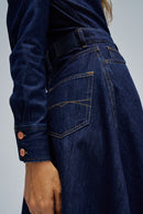 Fit & Flare Dress - Blue