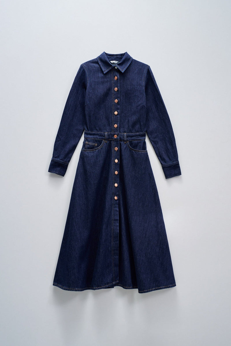 Fit & Flare Dress - Blue