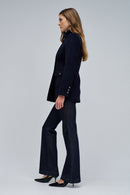 Short Wool Peacoat - Navy