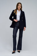 Short Wool Peacoat - Navy