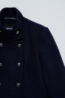 Short Wool Peacoat - Navy