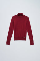 Long Sleeve Turtleneck T-Shirt - Red