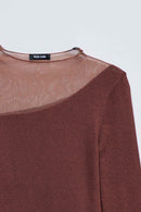 Asymmetrical Sweater - Brown