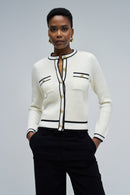 Cardigan with Buttons - Beige