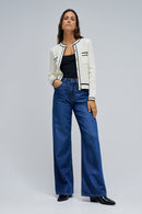 Cardigan with Buttons - Beige