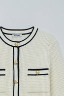 Cardigan with Buttons - Beige