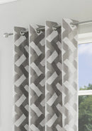 Sutton Readymade Curtains Silver/Grey - 90" x 90"