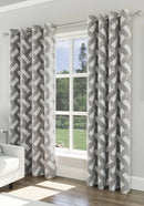 Sutton Readymade Curtains Silver/Grey - 90" x 90"