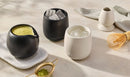 Serenity Stoneware Set of 4 Tumblers - Satin Black & Brioche