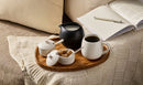 Serenity Set of 2 Condiment Pots with Spoon - Brioche