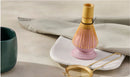 Matcha Whisk & Stoneware Stand - Sugar Pink