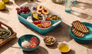 Stoneware Rectangular Dish 26cm - Bleu Riviera