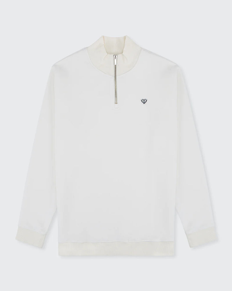 Zach 1/4 Zip Sweatshirt - Cream