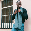 Herringbone Scarf - Blue