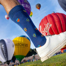 Hot Air Balloon Socks - Blue