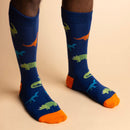 Dinosaur Socks - Orange