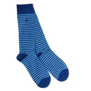 Narrow Stripe Socks - Sky Blue