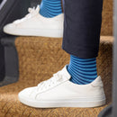 Narrow Stripe Socks - Sky Blue