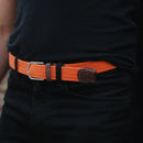 Zigzag Woven Belt - Orange