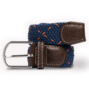 Spot Woven Belt - Navy & Orange