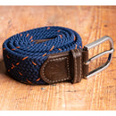 Spot Woven Belt - Navy & Orange
