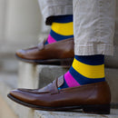 Neon Stripe Socks - Multicolour