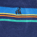 Swole Panda Stripe Socks - Navy Stripe