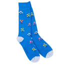 Floral Socks - Blue
