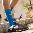 Floral Socks - Blue