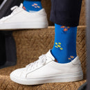 Floral Socks - Blue