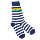 Striped Socks - Navy/yellow/blue