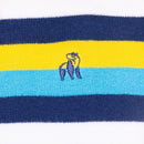 Striped Socks - Navy/yellow/blue