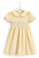 Sally Dress - Lemon & White