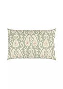 Java 100% Cotton Duvet Cover Set - Sage/Pink