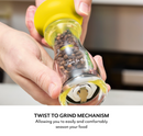 2 Piece Salt and Pepper Mill Set - Yellow