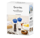 2 Piece Salt and Pepper Mill Set - Blue