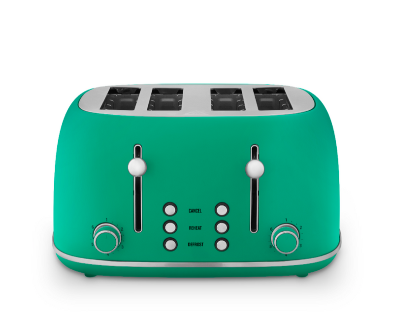 Colour Me Happy 4 Slice Toaster - Green