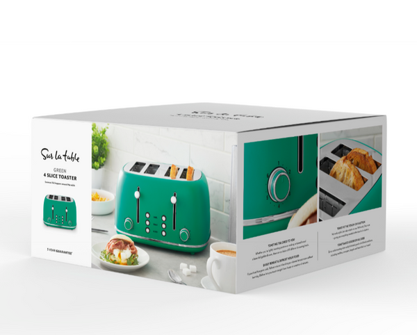 Colour Me Happy 4 Slice Toaster - Green