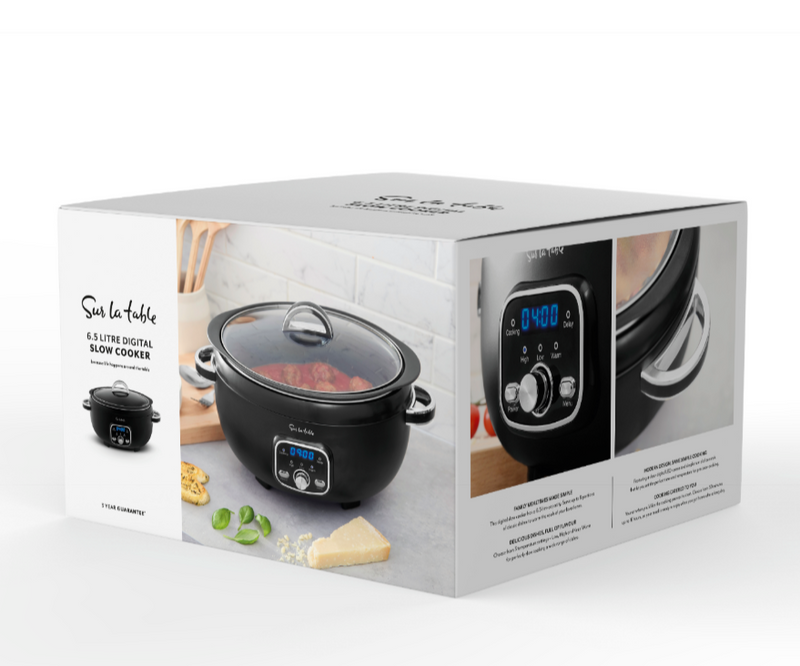 6.5L Digital Slow Cooker - Black