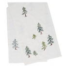 Table Runner With Embroidered Trees