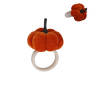 Orange Velvet Pumpkin Ring