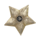 Metal Gold Star Candlestick