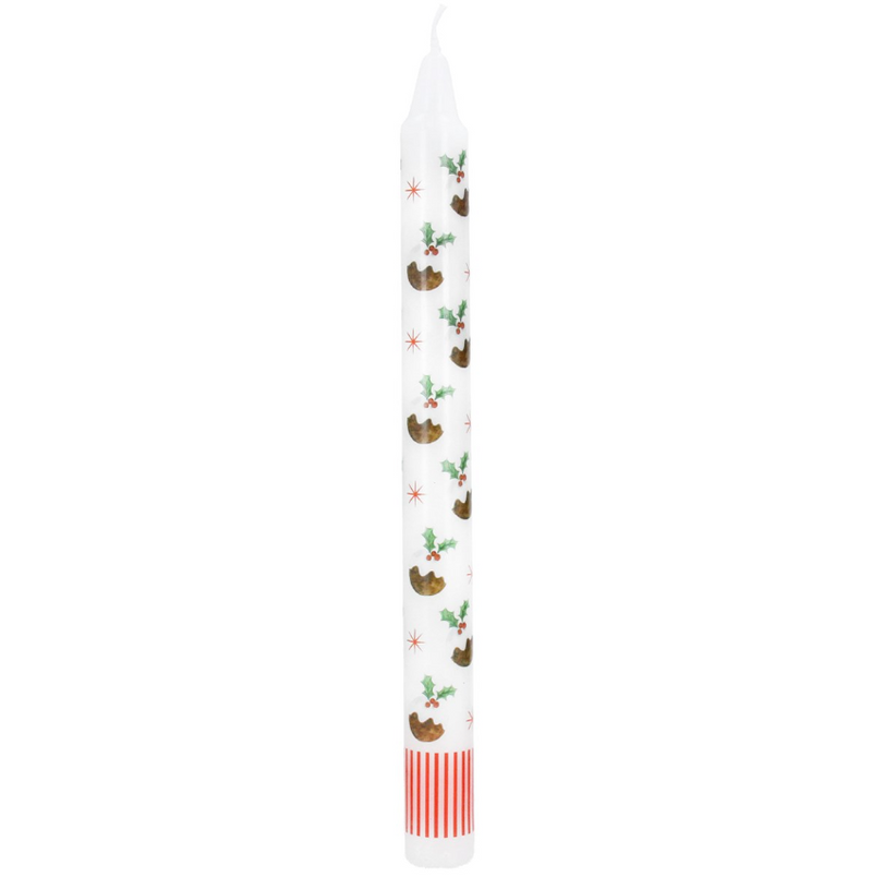 Christmas Pudding Taper Candle
