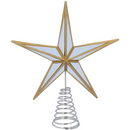 Gold Acrylic Silver Mirror Tree Top Star
